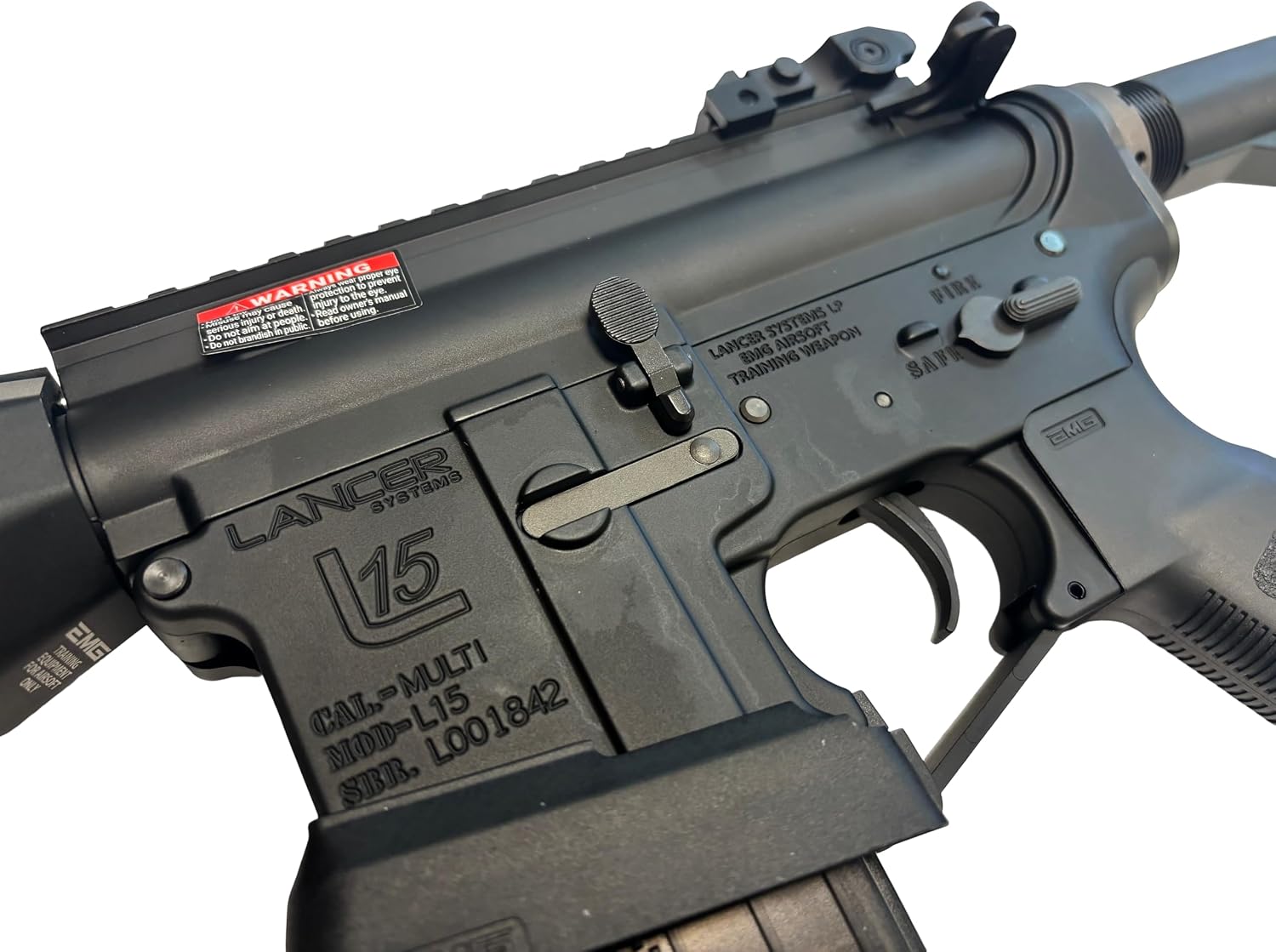 EMG Lancer Systems Lic L15 Defense Airsoft AEG Rifle(Carbon Fiber Handguard/15")