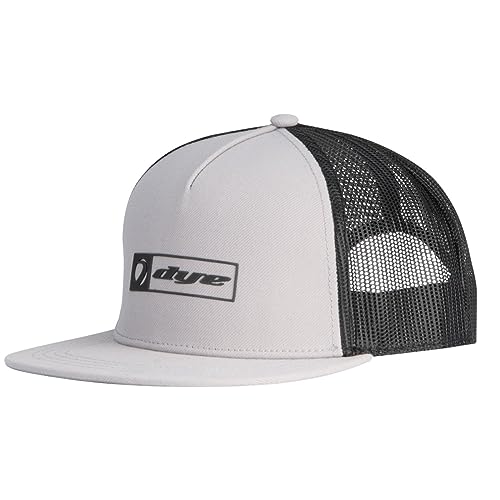 Dye Hat Squared Trucker Snap Back (Grey/Black)