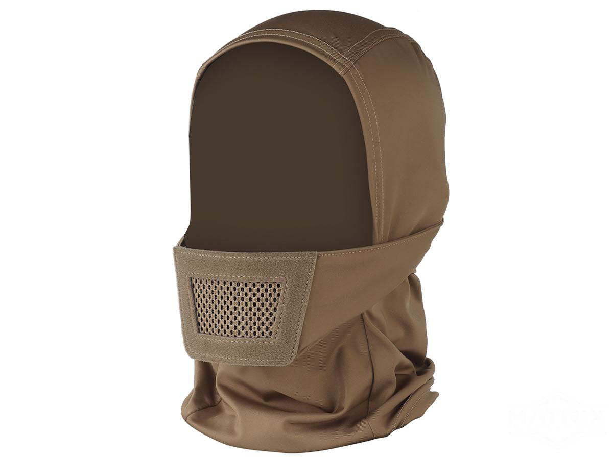 Matrix Knight Balaclava Headgear w/ Mesh Mouth Protector (Color: Tan)