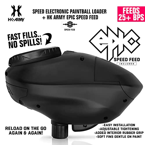 HK Army Speed Electronic Paintball Loader with Epic Speed Feed - Patriot