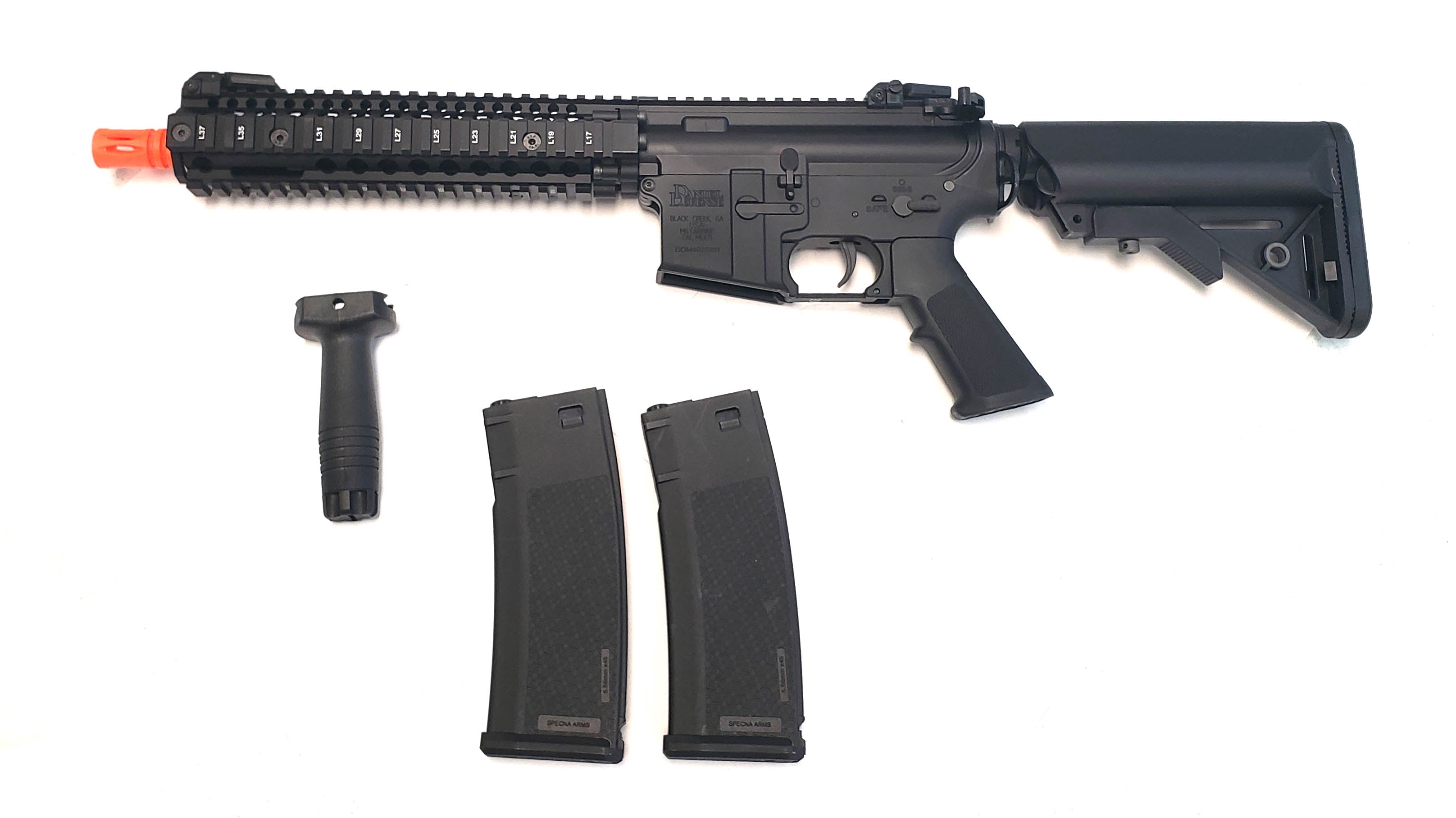 Helios Daniel Defense Licensed MK18 Full Auto AEG Airsoft Rifle - EDGE Black