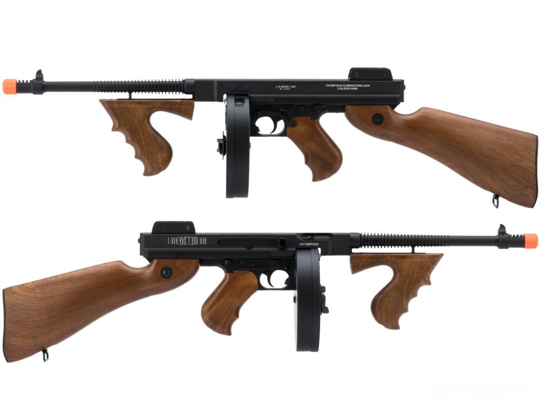 Evike Cybergun Licensed Thompson Chicago Typewriter Airsoft AEG Rifle(Battery+Charger)