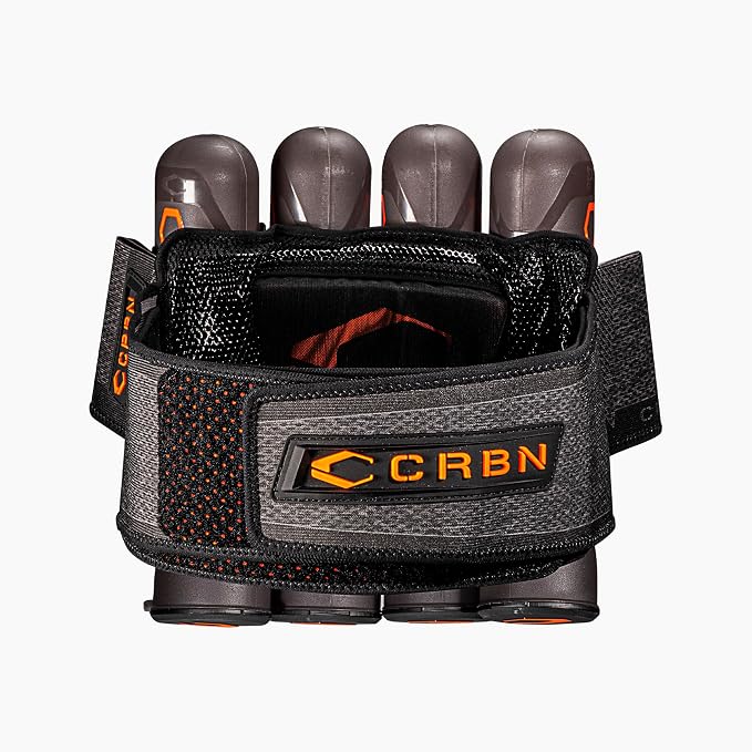CRBN Paintball SC Harness 4 Pack Black [ Tight Fitting ] [ Small/Medium ]