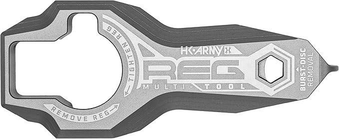 HK Army Tank Regulator Multi-Tool w/ORings, Burst Disc, Carabiner (Pewter)