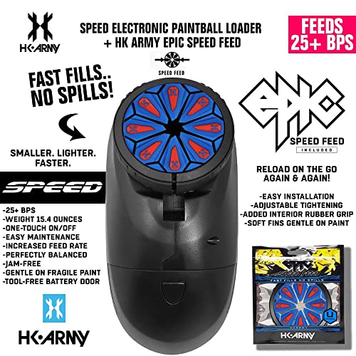 HK Army Speed Electronic Paintball Loader with Epic Speed Feed - Patriot