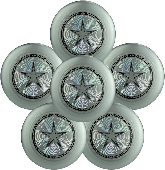 Discraft Ultra-Star 175g Ultimate Frisbee Sport Disc (6 Pack) Choose Color