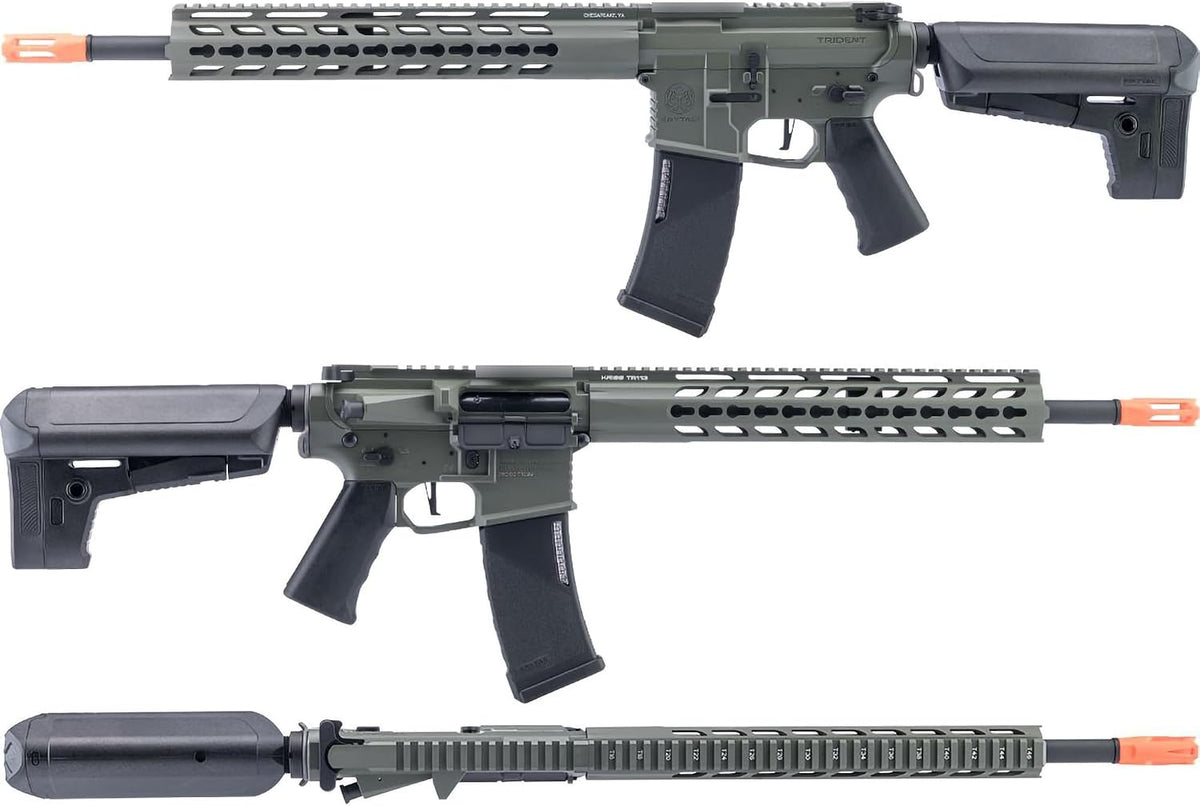 Evike Airsoft - Krytac Full Metal Trident MKII SPR AEG Airsoft Rifle (Foliage Green)