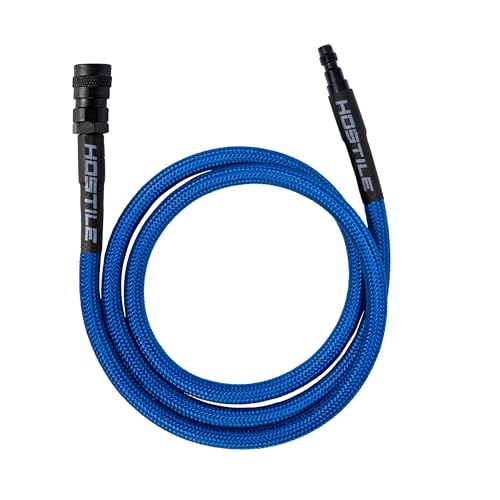 Hostile Airsoft Flex Line Hose 42" Quick-Disconnect for HPA Tanks (Blue)