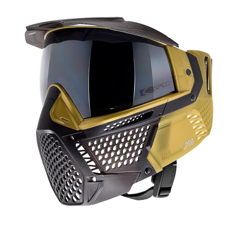 CRBN Paintball Zero Pro Goggle [Two Lens+Visor+Case ](Dune, More Coverage)