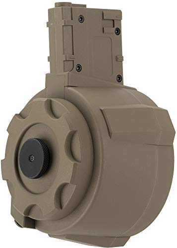 Evike Angel Custom Firestorm 1500rd Airsoft AEG Drum Flashmag (Dark Earth / M4)