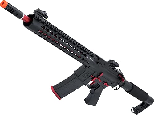 Evike Airsoft APS ASR115X Three Gun Custom 2.0 eSilverEdge AEG Rifle Red & Black