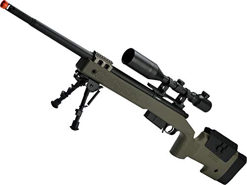 Evike PDI Custom S&T USMC M40A5 Bolt Action Airsoft Sniper Rifle w/PDI Internals - Multiple Options Available