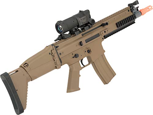 Evike Airsoft-FN Herstal Licensed SCAR-L Airsoft AEG Rifle by CyberGun (Desert)