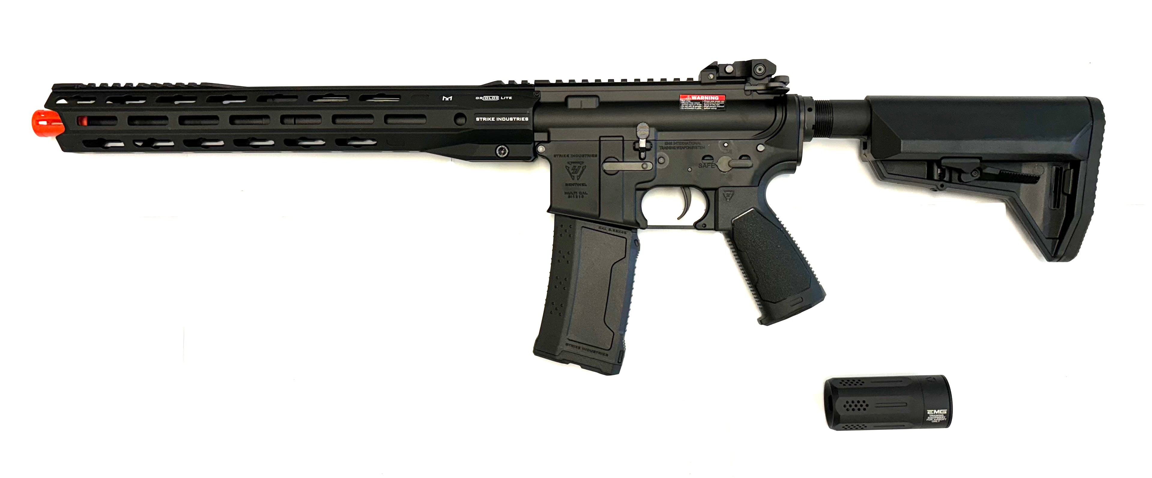 EMG Custom Strike Industries "Sentinel" Airsoft AEG w/ GRIDLOCK Black / 15" Rail