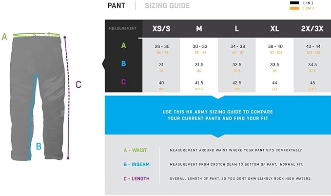 HK Army Hardline PRO Paintball Pant - Stealth - LG (34-38)