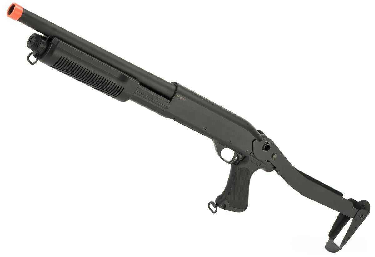 Evike CYMA M870 3-Round Burst Multi-Shot Airsoft Shotgun (Folding Stock CQB)