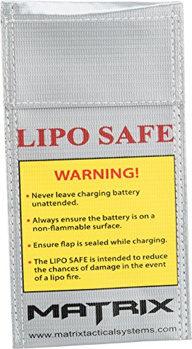 Evike - Matrix LIPO SAFE Lipoly Battery Charging Container Bag (100 x 200 mm)