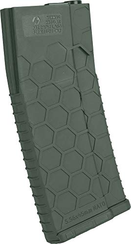 Evike Hexmag Airsoft 120rds Polymer MidCap Mag for M4/M16 Airsoft AEG Rifles(OD Green)
