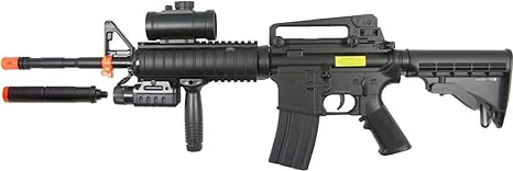 Double Eagle m83a2 m16 AEG auto fps-250 w/Flashlight, foregrip