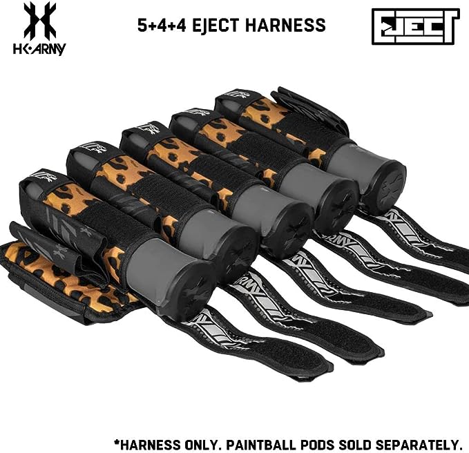 HK Army 5+4 Eject Paintball Harness Pod Pack - Leopard King