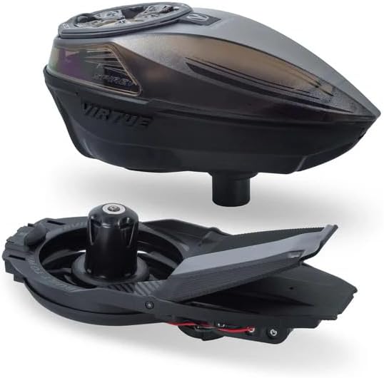 Virtue Spire V Paintball Loader Crystal Smoke Black