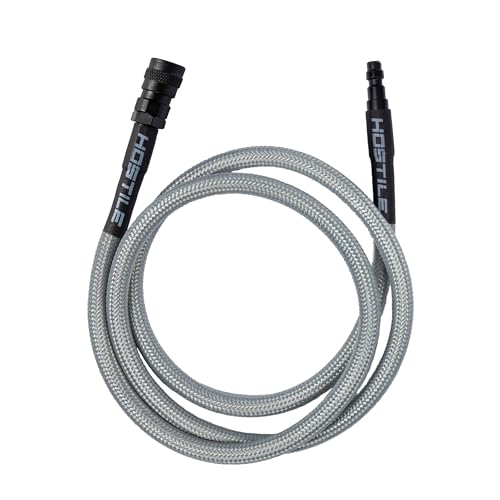 Hostile Airsoft Flex Line Hose 42" Quick-Disconnect for HPA Tanks (Grey)