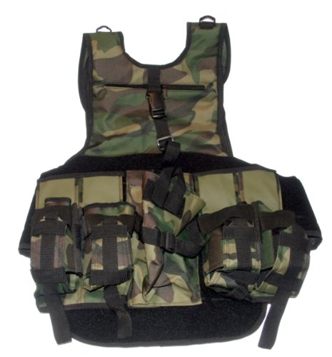 GXG Army Swat Paintball Airsoft Tactical Vest Camo