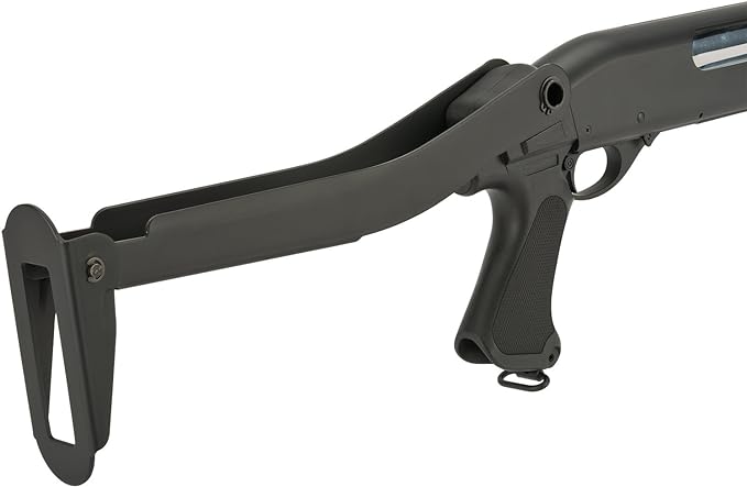 Evike CYMA M870 3-Round Burst Multi-Shot Airsoft Shotgun (Folding Stock Metal)