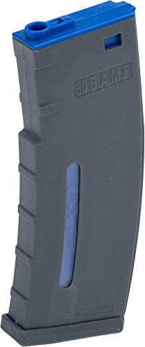 Evike BAMF 190rd Polymer Mid-Cap Airsoft Mag M4 / M16 AEG Rifles Gray+Blue / 1