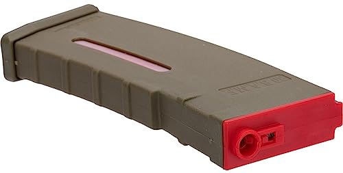 EvikeAirsoft-BAMF30rdPolymerMilSimMag for M4/M16Airsoft AEG Rifles(Tan&Red/10pk)