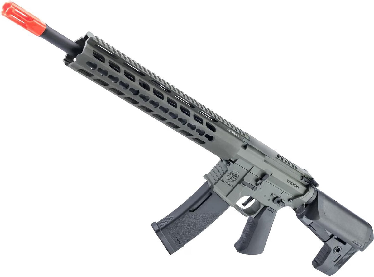 Evike Airsoft - Krytac Full Metal Trident MKII SPR AEG Airsoft Rifle (Foliage Green)