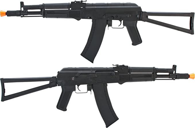 Evike Airsoft CYMA Sport Airsoft AK105 AEG Rifle w/Steel Folding Stock Gun Only