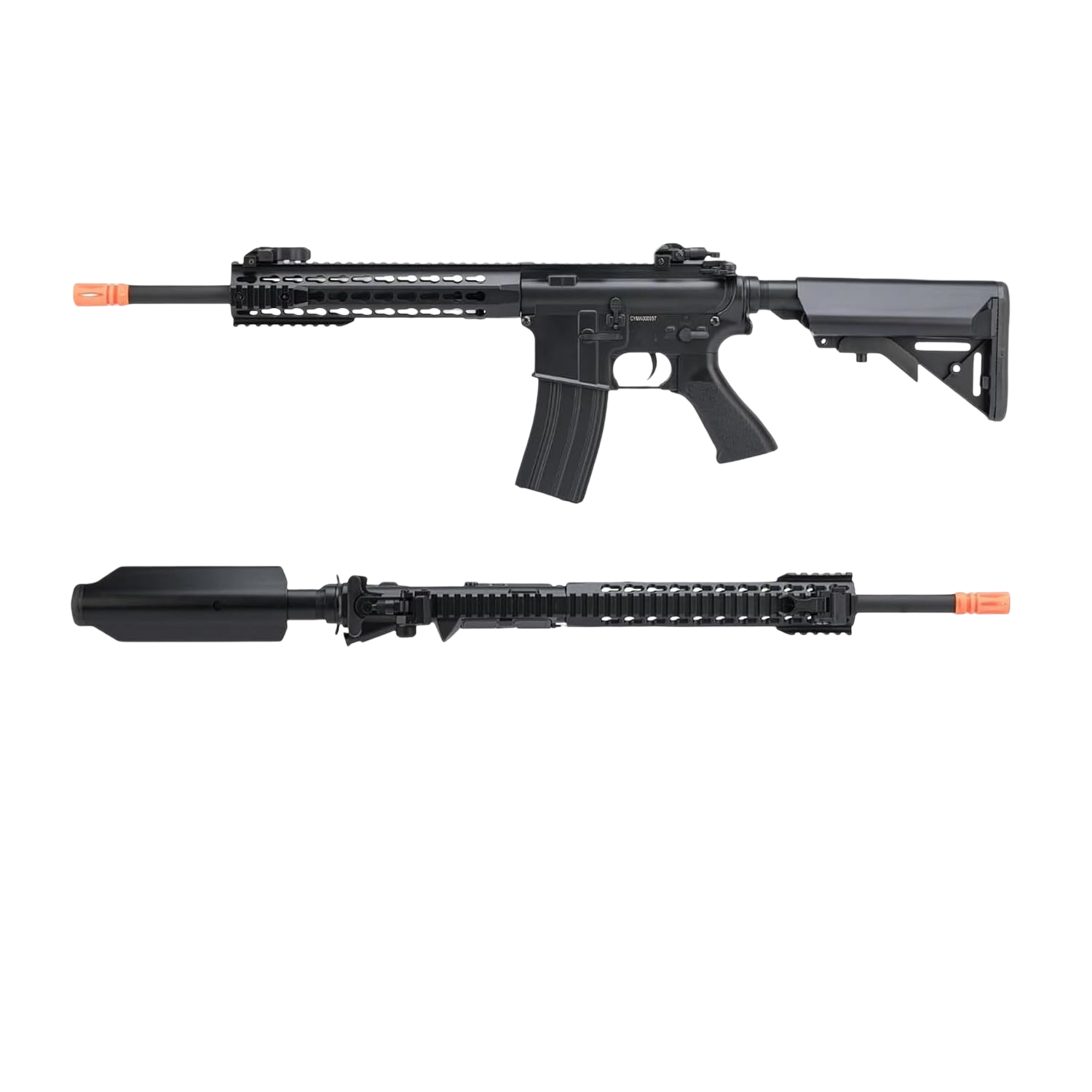 Evike x CYMA Sport Black Airsoft M4 w/ 10" KeyMod Rail