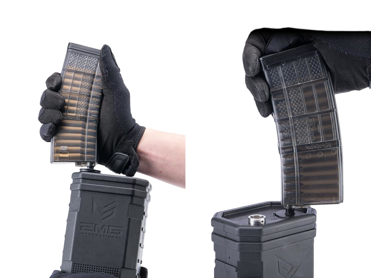 EMG "Autobot" 1400rd LiPo-Powered Automatic Electric Airsoft BB Loader (Color: EMG Blue / Loader Only)