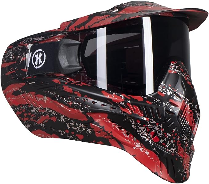 HK Army HSTL Paintball Mask Goggle - Fracture Black/Red