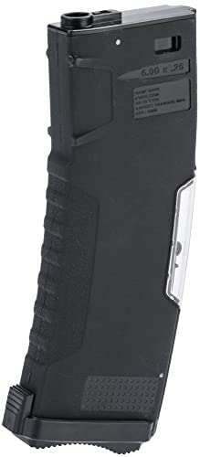 Evike BAMF GEN2 Polymer 190rd Mid-Cap Mag for Airsoft (Model: Black/Single Mag)