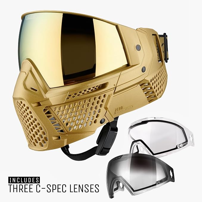 CRBN Paintball Zero GRX Goggle - Less Coverage (ELMT Gold)