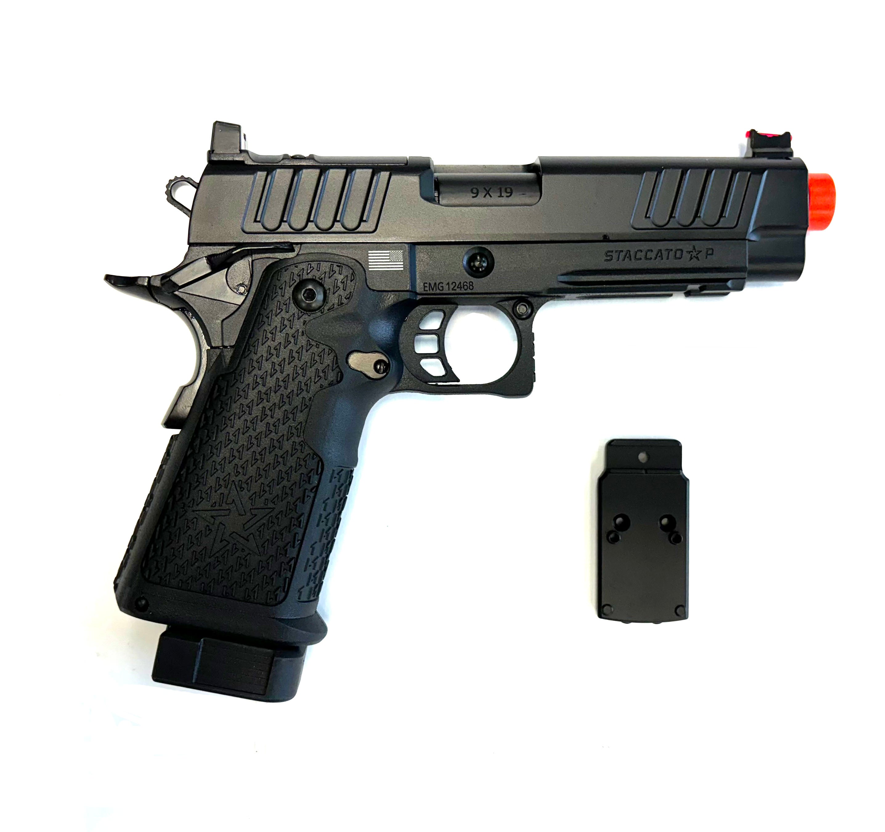 EMG Staccato Licensed P 2011 Gas Blowback Airsoft Pistol (VIP Grip / Standard)