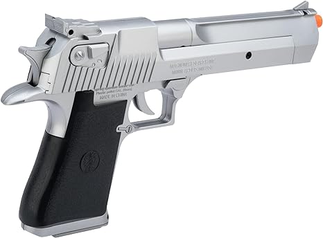 Evike Airsoft - Desert Eagle Licensed Magnum 44 Airsoft Pistol (Color: Silver)