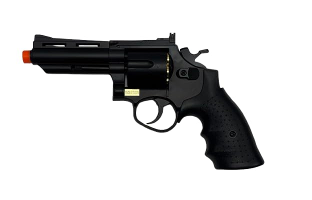 Valken Infinity 357 Airsoft Revolver Pistol w/ 6 Cartridges - Green Gas Gun in Black