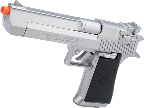 Evike Airsoft - Desert Eagle Licensed Magnum 44 Airsoft Pistol (Color: Silver)
