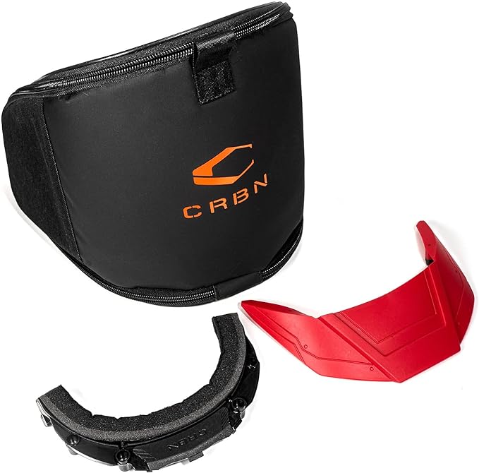 CRBN Zero SLD Paintball Goggle / Mask (More Coverage, Crimson)