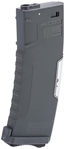 Evike BAMF GEN2 Polymer 190rd Mid-Cap Mag Airsoft M4/M16 AEG Gray/Single Mag