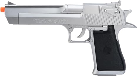 Evike Airsoft - Desert Eagle Licensed Magnum 44 Airsoft Pistol (Color: Silver)