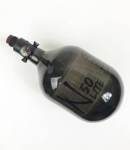 Ninja Carbon Fiber HPA Paintball Tank - 50/4500 - Translucent Black