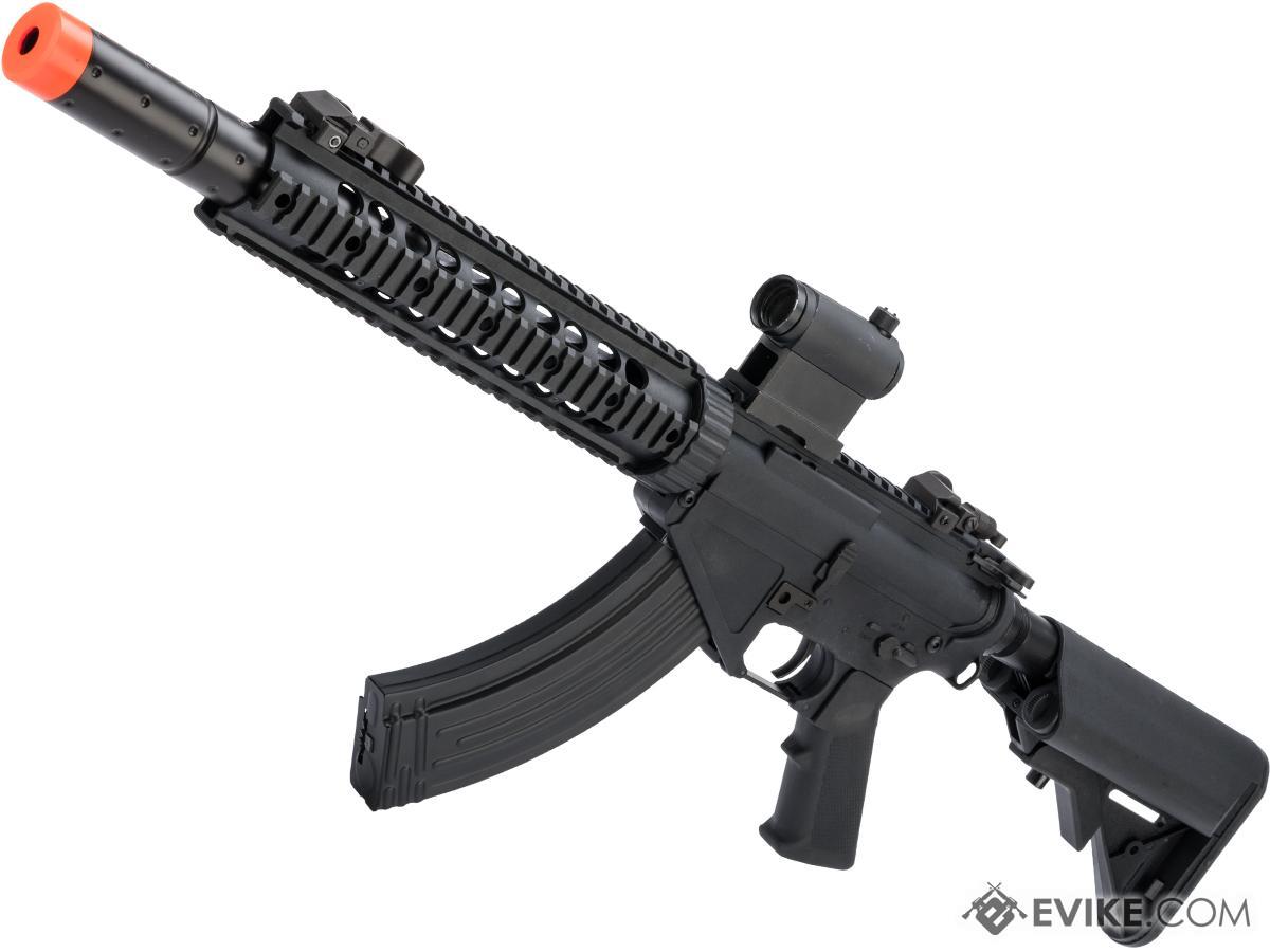 CYMA Sport AR-47 SR-47 Airsoft AEG Rifle (Model: 10" Quad Rail w/ Suppressor)