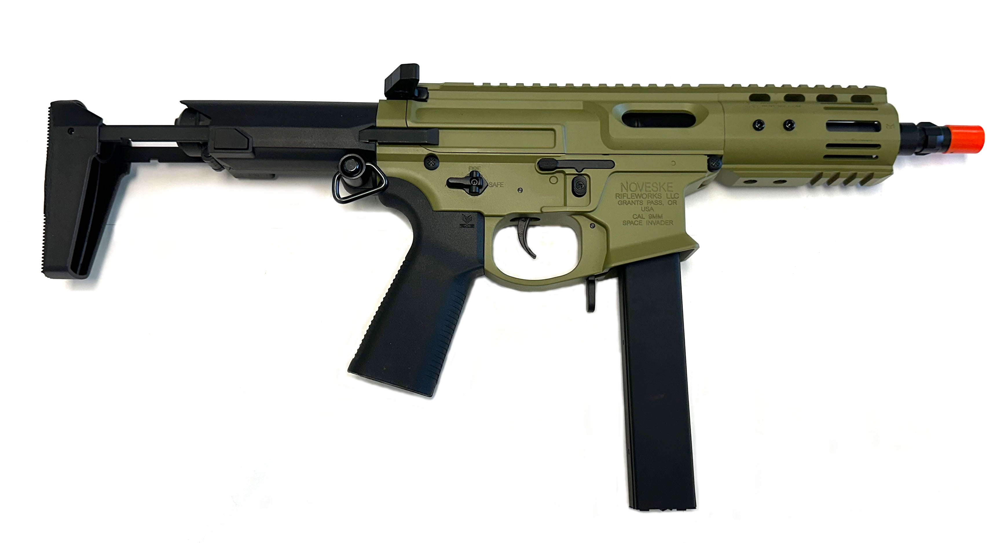 EMG Noveske Space Baby Gen 4 Airsoft Pistol Rifle Carbine - Bazooka Green