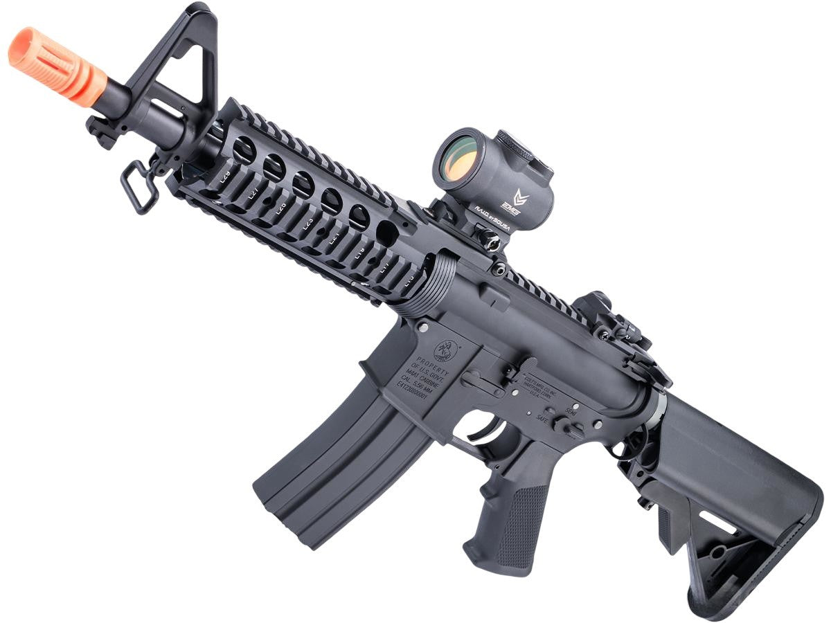 Cybergun Colt Lic M4 AEG Airsoft Rifle w/ E-Shooter MOSFET by E&C (M4A1 CQB/BLK)