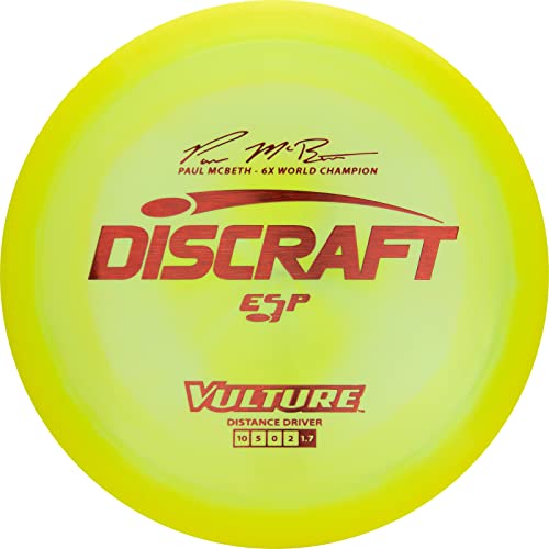 Discraft ESP Vulture Paul McBeth 6X Signature Series 173-174 Gram Golf Disc