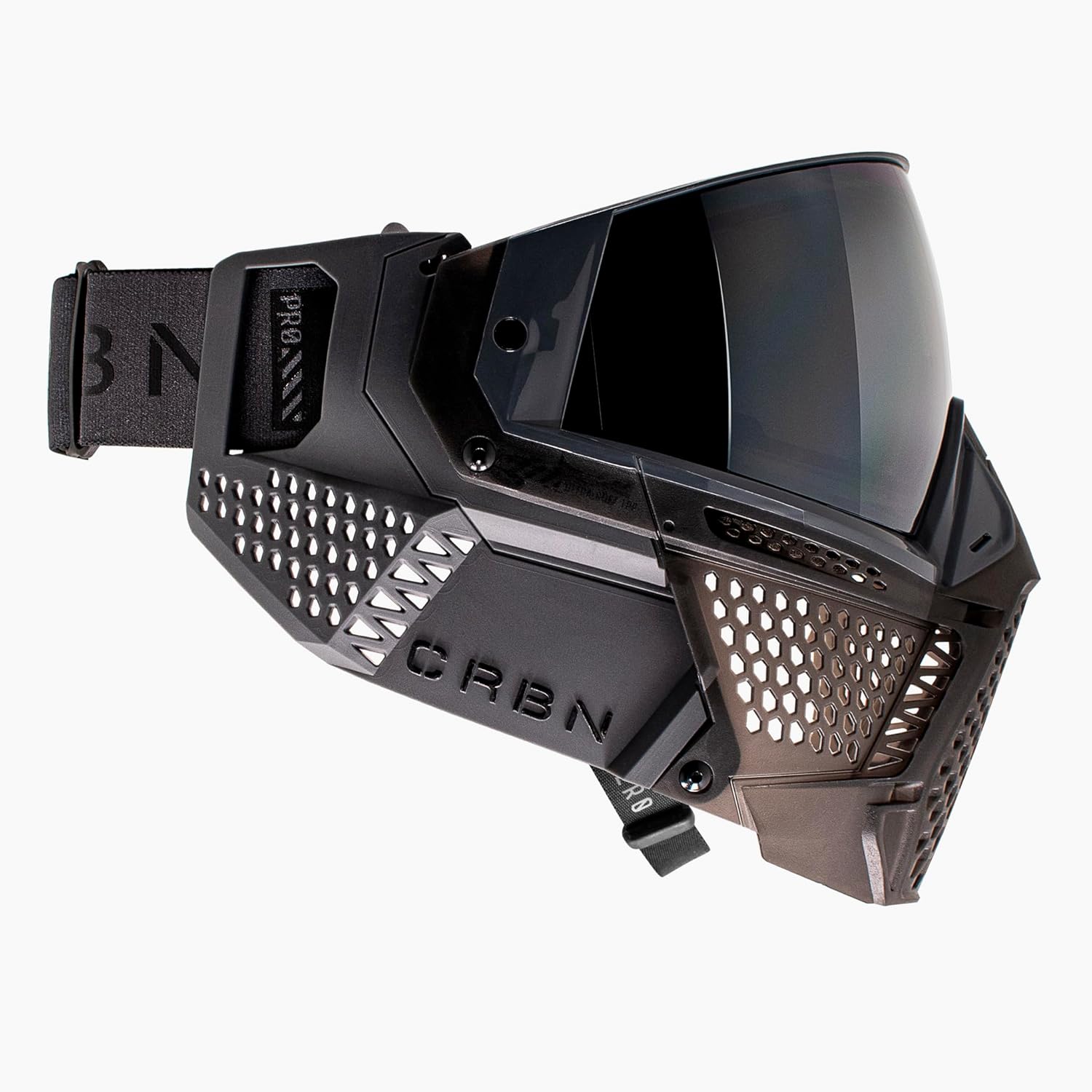 CRBN Paintball Zero Pro Goggle [Two Lens+Visor+Case ](Graphite, More Coverage)